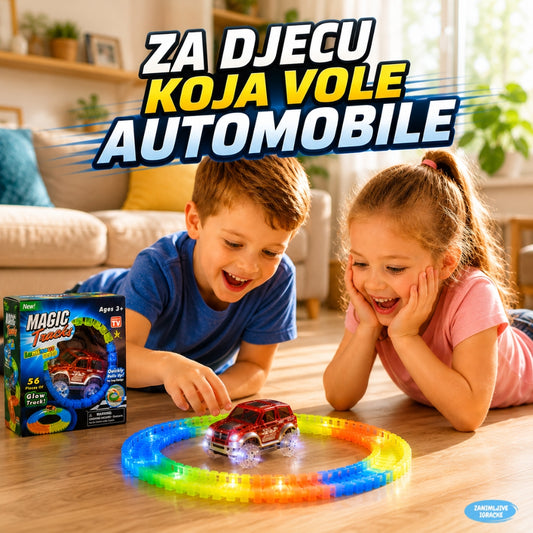 Svijetleća auto staza i auto - mini