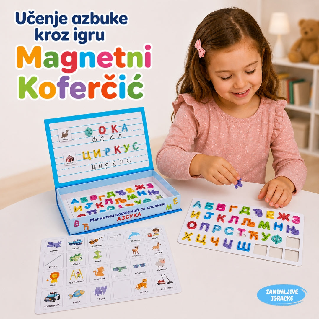 Magnetni Koferčić sa Slovima - Azbuka