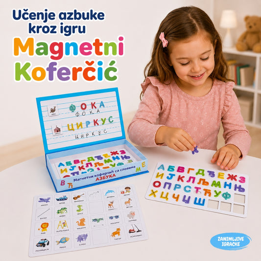 Magnetni Koferčić sa Slovima - Azbuka