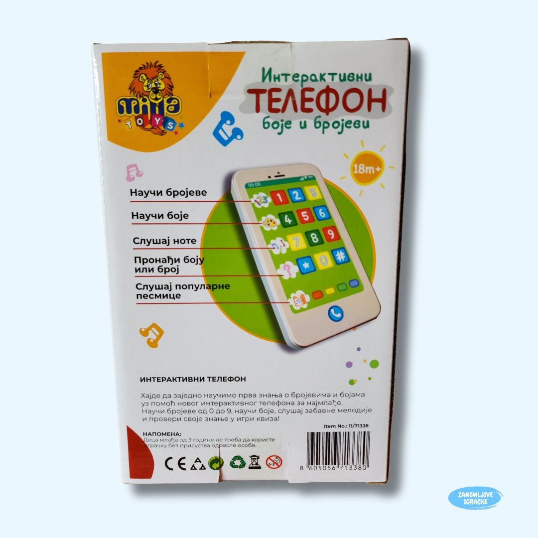 Bebi telefon - Boje i Brojevi