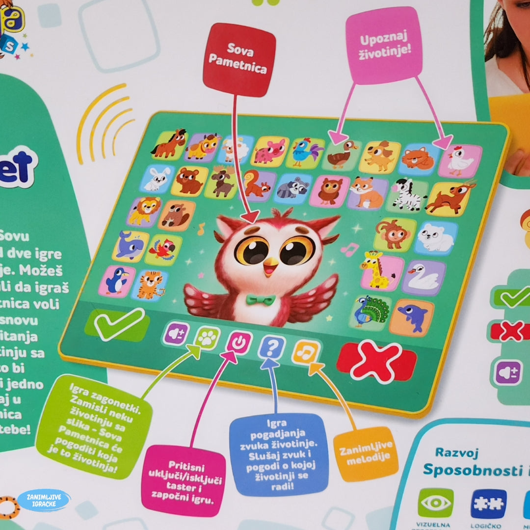 Dječiji tablet - Sova Pametnica