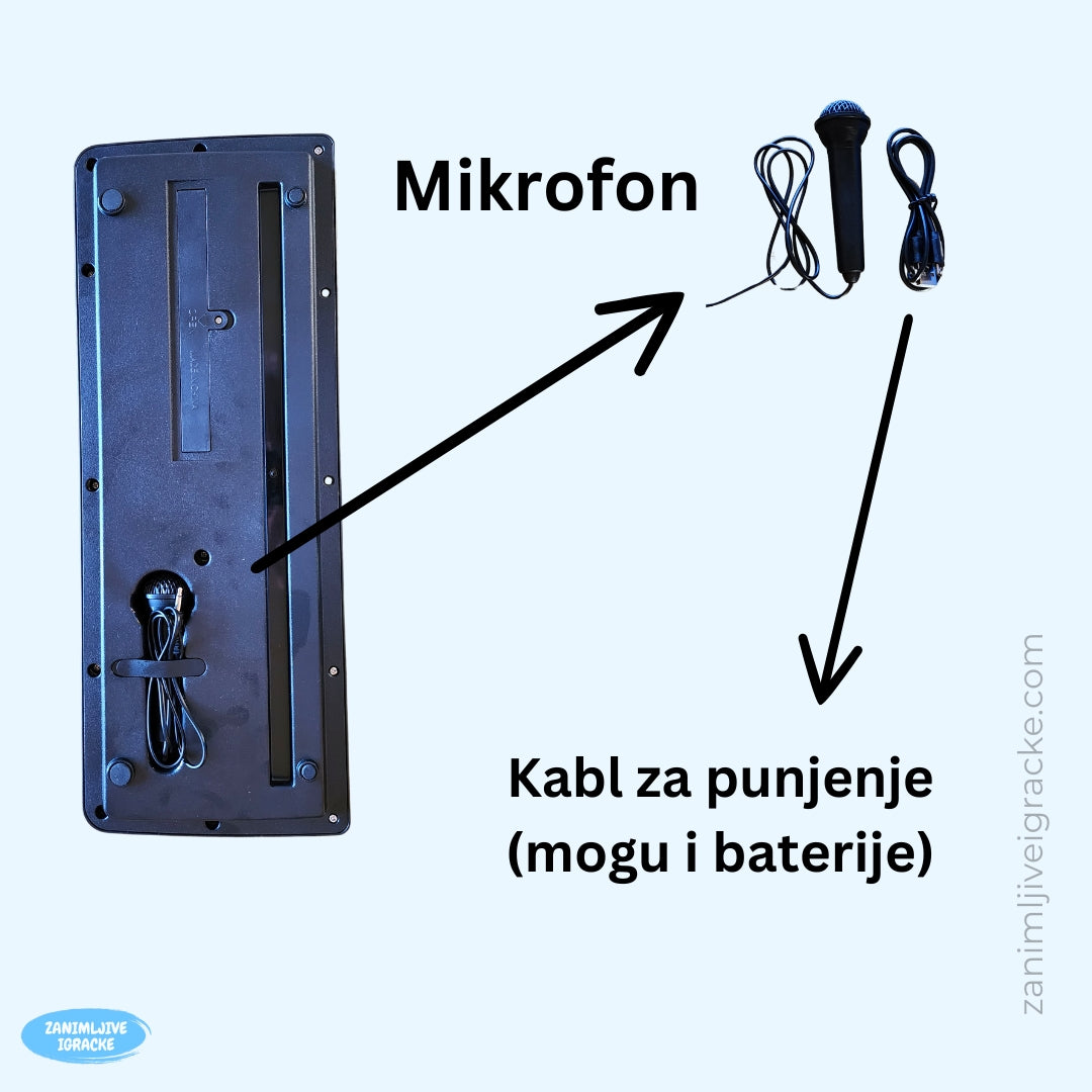 Dječija klavijatura sa mikrofonom