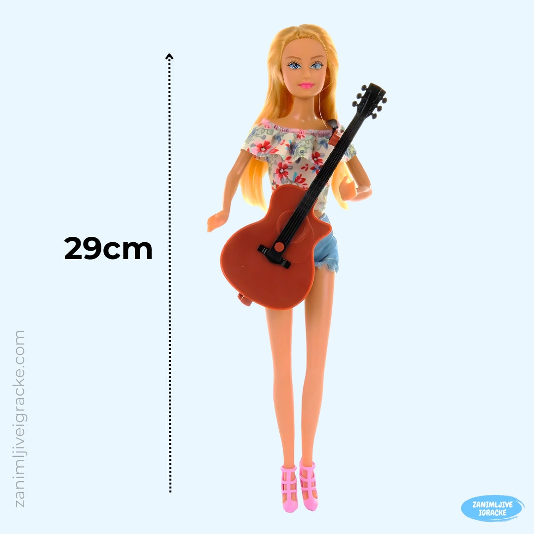 Muzička lutka sa gitarom i klavirom