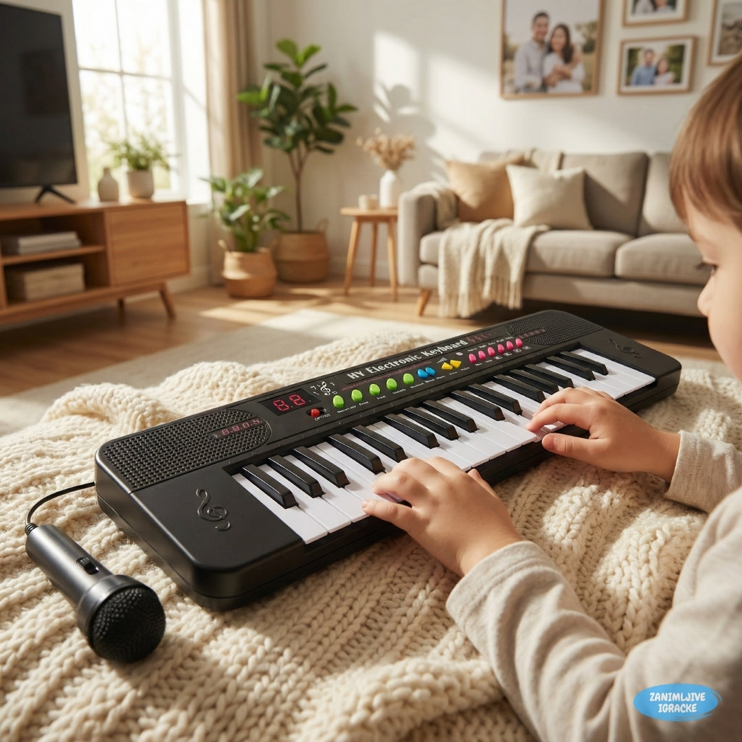 Veliki klavir sa mikrofonom