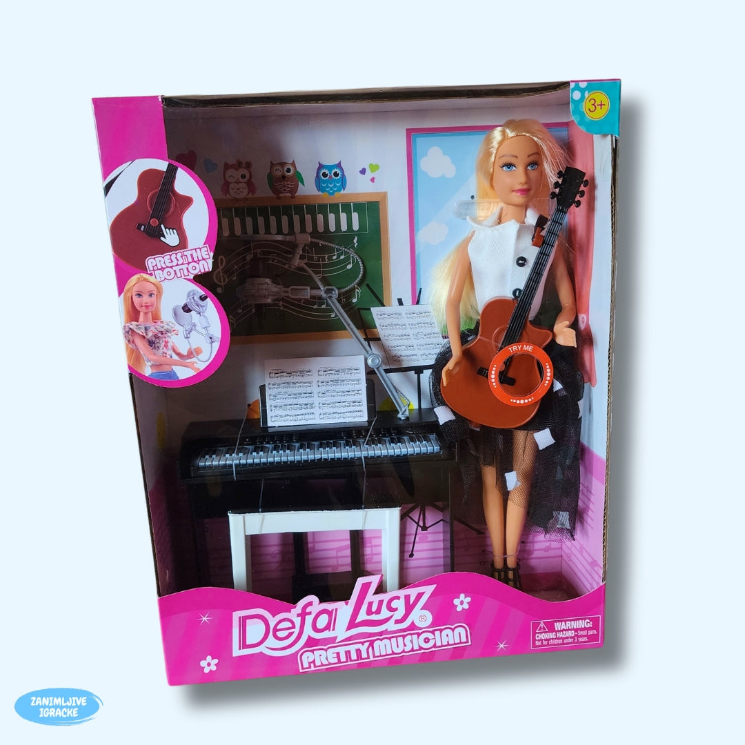 Muzička lutka sa gitarom i klavirom
