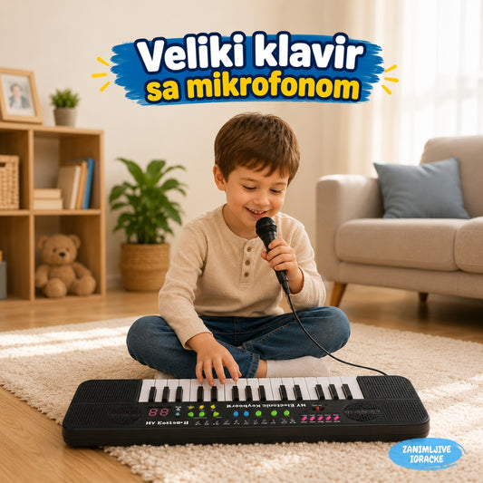 Veliki klavir sa mikrofonom